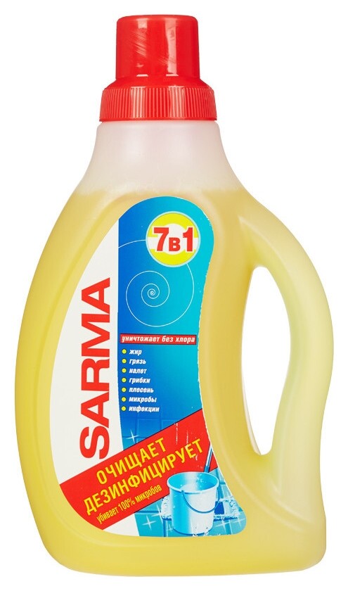 Средство для мытья пола сарма лимон жидкость 750мл  Sarma