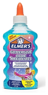 Клей для слаймов Elmers с голубыми блестками, 177 мл (1 слайм), 2077252 Elmers