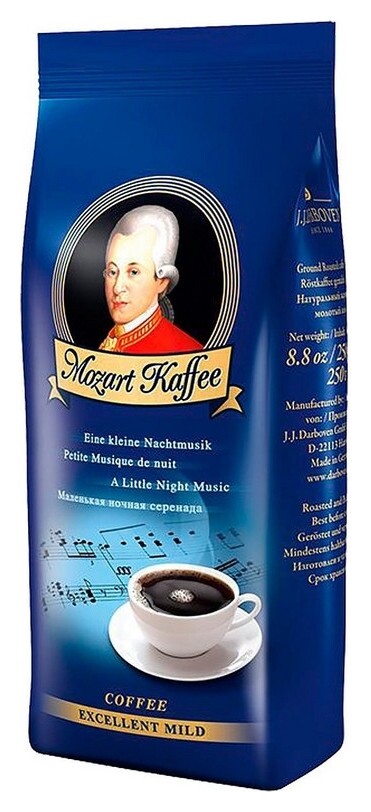Кофе Mozart Kaffee Excellent Mild молотый, 250г  Mozart Kaffee