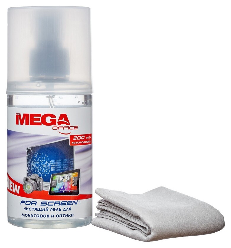 Гель для чистки оргтехники Attache Selection для экран 200мл.+салфетка18х18  Attache