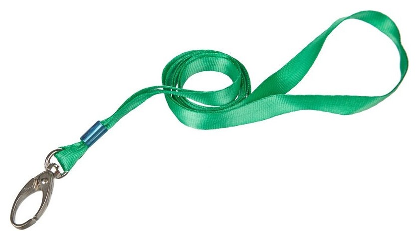 Держатель для бейджа Promega Office на карабине зеленыйk-1084  ProMEGA