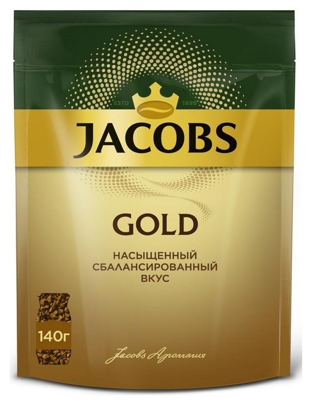 

Кофе Jacobs Gold натур.раств.сублим. 140г пакет
