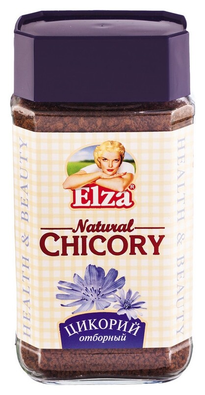 Цикорий гранулированный Elza Natural Chicory стекл. банка 100г  Elza