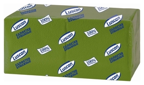 Салфетки бумажные Luscan Profi Pack 1сл24х24зеленые 400шт/уп Luscan