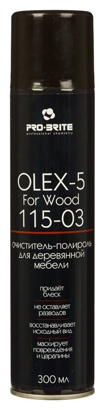 Профхим интерьер пена-полироль для дер.мебели Pro-brite/olex-5 For Wood, 0,3л  Pro-brite