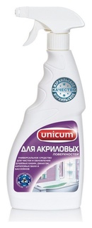 Средство для сантехники Unicum для акриловых ванн и душевых кабин 500 мл (спр UNICUM