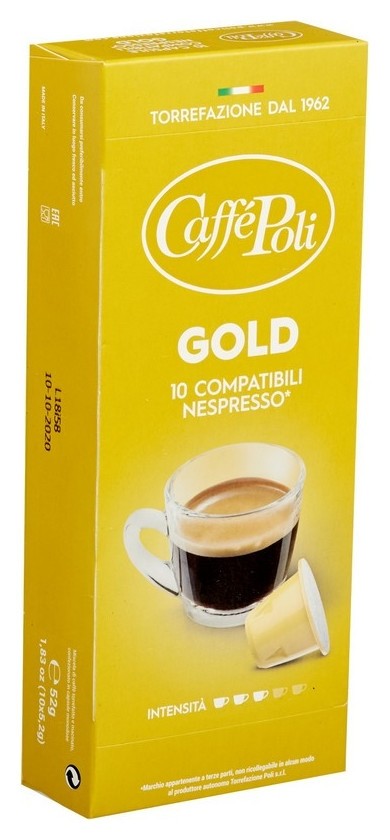 

Кофе в капсулах Caffe Poli Gold 10х5,2г