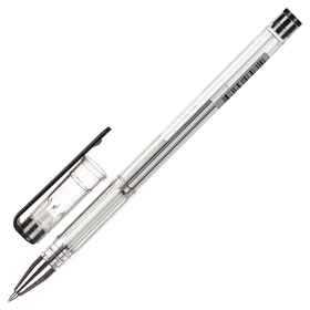Ручка гелевая Attache черный стерж., 0,5мм, без манж. Attache
