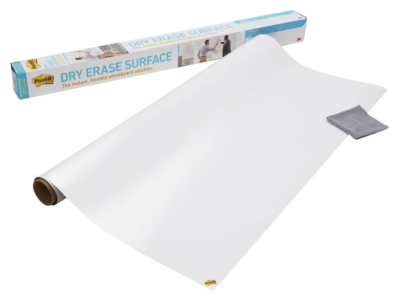 

Доска маркерная самоклеящ.маркерное покрытие Post-it,белое,120х240см,def8x4