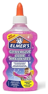 Клей для слаймов Elmers с розовыми блестками, 177 мл (1 слайм), 2077249 Elmers