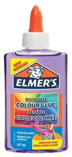 Клей для слаймов Elmers цветной полупрозрачный фиолетовый 147 мл, 2109488 Elmers