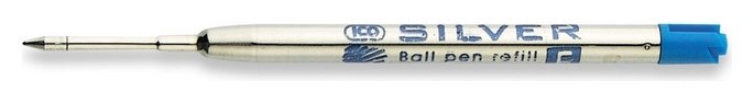 Стержень шарик. 98мм ICO Silver синий 0,5 мм (Тип Parker) венгрия