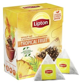 Чай Lipton Tropical Fruit черн.пирамидки 20 пак/уп Lipton