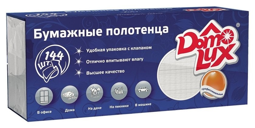 

Полотенца бумажные для держ. Aster Pro Z-слож.131212 144л./уп., Белый