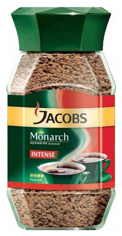 Кофе Jacobs Monarch Intens растворимый 47,5г стекло Jacobs