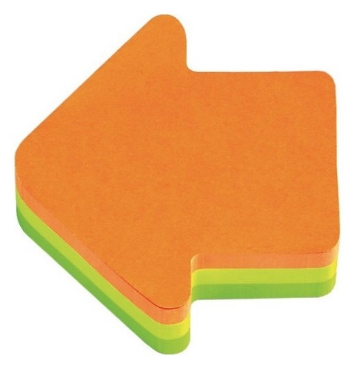 

Блок-кубик Post-it куб фигурный 2007a стрелка 3цв.х75л, 3 цвета