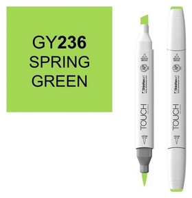 Маркер Touch brush двухсторонний цв.236 зеленый весенний, 1210236 Touch