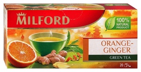 Чай Milford апельсин имбирь зеленый, 20пак Milford