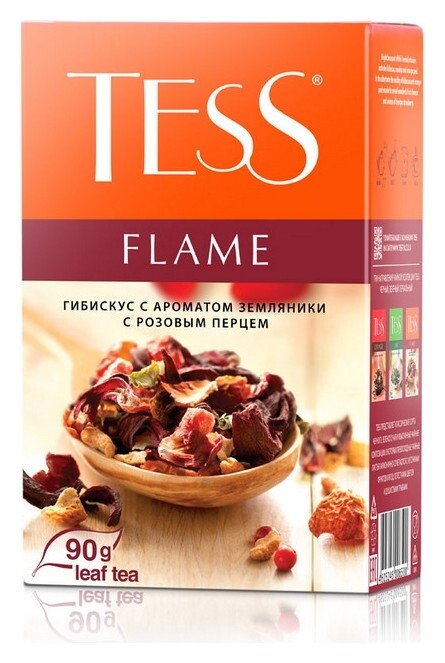 Чай Tess Flame чайный напиток травяной листовой,90г 0650-15  Tess