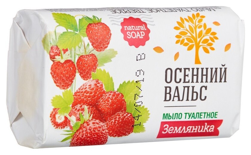 Мыло туалетное 75г осенний вальс земляника Nefis Cosmetic