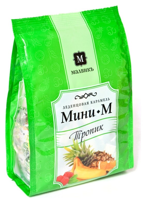 Конфеты леденцы мини-м тропик 150 г.  Мини-М