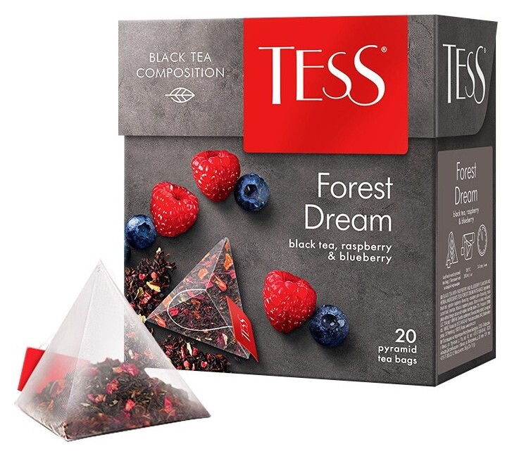 Чай Tess Forest Dream черный пирамидки 20шт  Tess