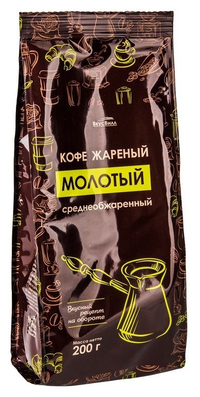 

Кофе вкусвилл молотый, 200г