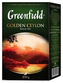 Чай Greenfield Golden Ceylon листовой черный, 200г 0791-10 Greenfield