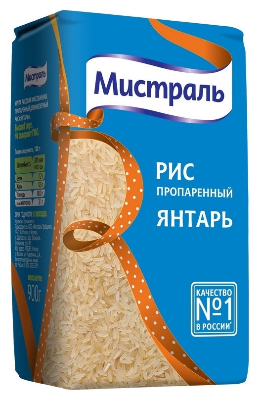 

Крупа Рис мистраль янтарь, 900г