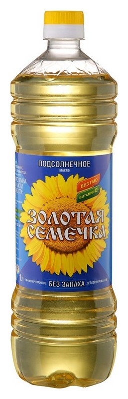 

Масло золотая семечка подсолнечное раф., 1л