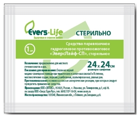 Салфетка гелевая противоожоговая эверс лайф ,24 х 24 см Evers-life