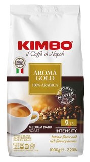 Кофе Kimbo Aroma Gold 100% арабика в зернах, 1кг Kimbo