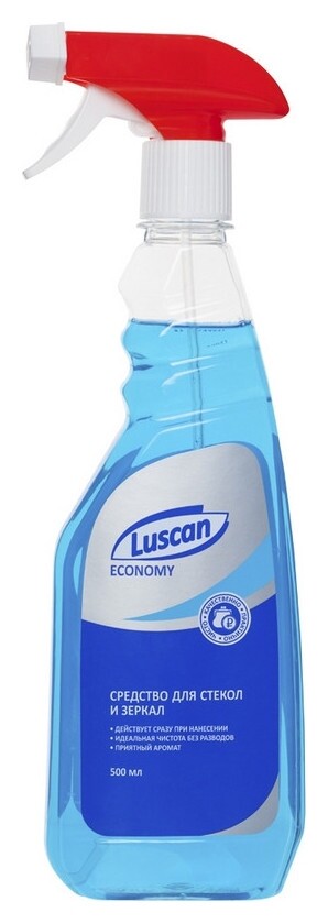 Средство для стекол Luscan Economy 500мл тригер  Luscan