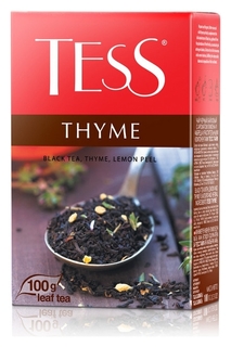 Чай Tess Thyme листовой черный с добавками,100г 1130-15 Tess