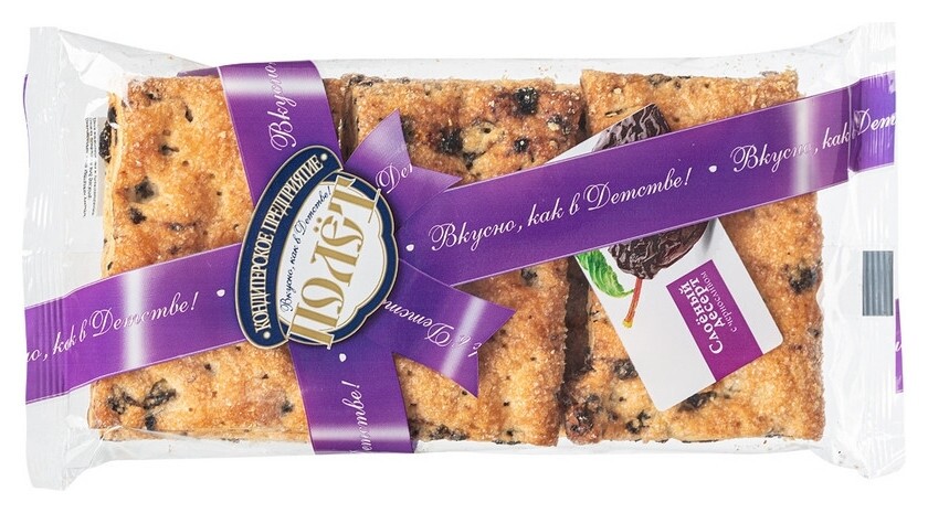 Печенье полёт слоеное с черносливом 220г  Полет