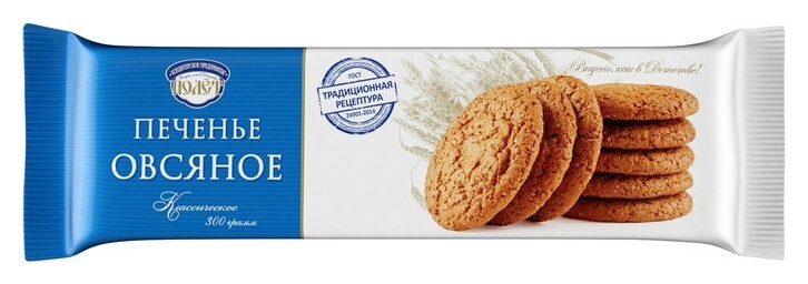 Печенье полет овсяное коррекс, 300г Полет