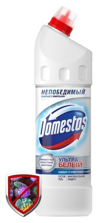 Средство для сантехники Domestos эксперт сила 7 ультра белый 1л  Domestos
