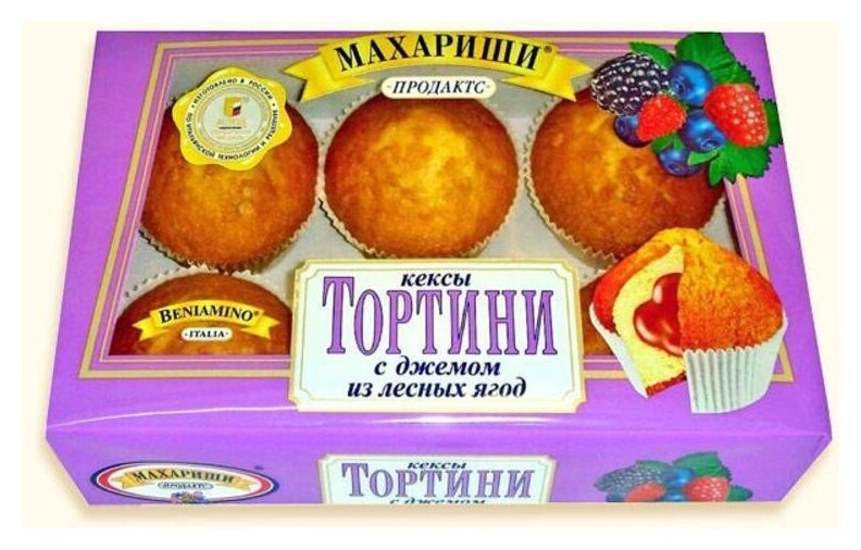 Кекс махариши лесная ягода, 200г  Махариши