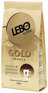 Кофе молотый Lebo Gold для заваривания в чашке Lebo