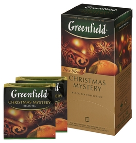 Чай гринфилд кристмас мистери(1,5гх25п)чай пак.черн.с доб. Greenfield