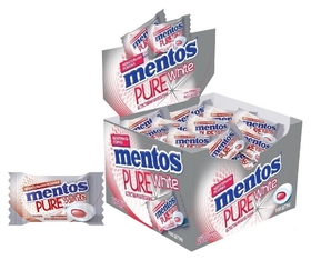 Жевательная резинка Mentos Mentos Pure White клубника, 100 шт/уп Mentos