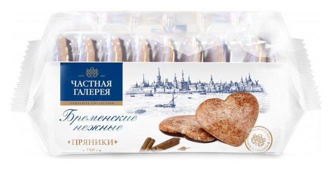 

Пряники частная галерея бременские нежные, 180г