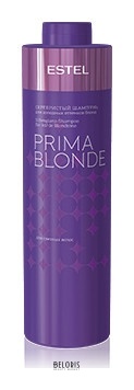 Серебристый шампунь для холодных оттенков блонд Estel Professional Prima Blonde