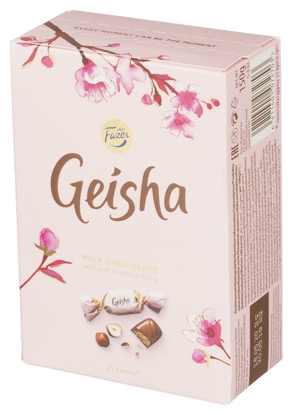 Набор конфет Geisha молочный с тертым орехом 150г 407270