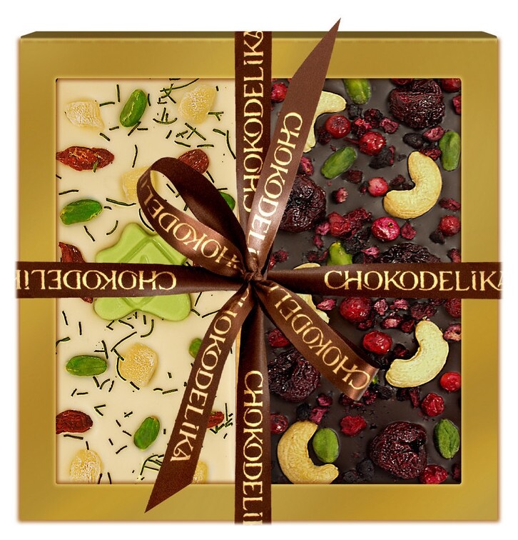 Подарочный набор праздник днем и ночью, 200 г  Chokodelika
