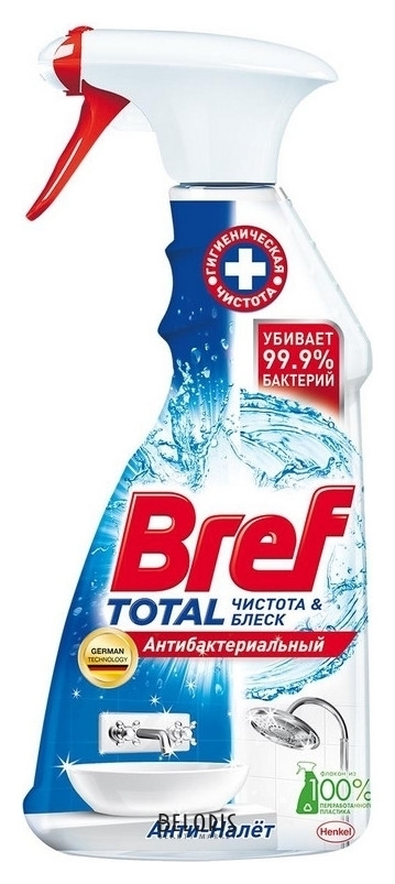 Средство для сантехники Bref Total антибактериальный, 500 мл Bref