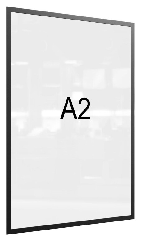 Рамка магнитная настенная Attache А2 пэт, черная, 5 шт/уп Attache