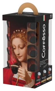 Кофе в капсулах Coffesso набор кофе в капсулах, 50шт 15910 Coffesso