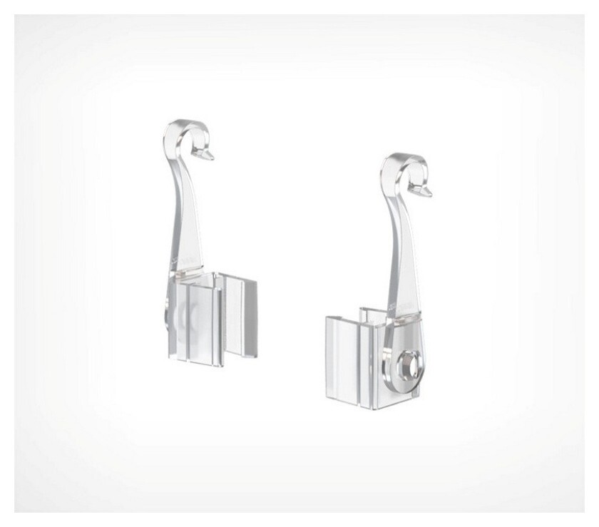 Крючки подвижные для рамок F-clip-sw (А6-а2), 20шт/уп  