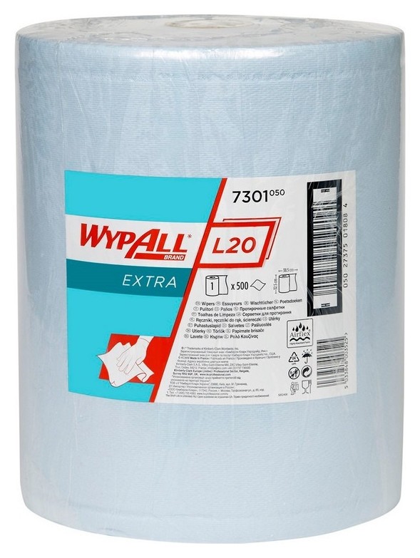 

Материал протирочный нетканный Wypallxl20extra2plyblu38,5х32,5см гол.7301, Белый